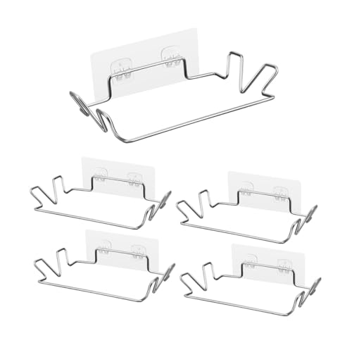 VERDANVERSE 5sets Garbage Bag Hanger Wall-Mounted Storage Bag Holder Recycling Bin Stand Rack Kitchen Sink Accessory
