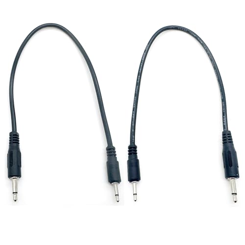 2 cables adaptadores de 2.5mm mono a 3.5mm mono de 30 cm miniatura 1