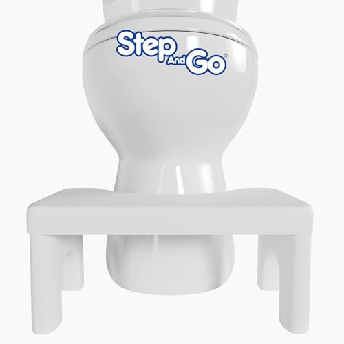 Step and Go Toilet Stool for Bathroom, Potty Poop Squat