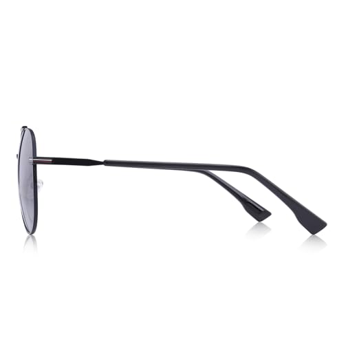 DESIGN Men Women Classic Retro Rivet Polarized Sunglasses TR90 Legs Lighter Design Oval Frame UV4003