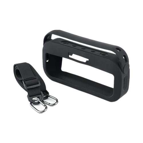 LICHIFIT Bose SoundLink Flex用シリコンケース カバー bluetoothスピーカー 保護カバー ショルダーストラップ付き 持ち運び便利 アクセサリー(ブラック)