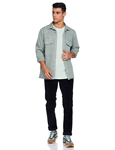 Image of Indian Terrain Men's Slim Casual Trousers