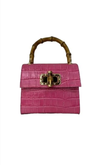 Sac à main en cuir véritable KAREN petit sac crocodile fabriqué en Italie