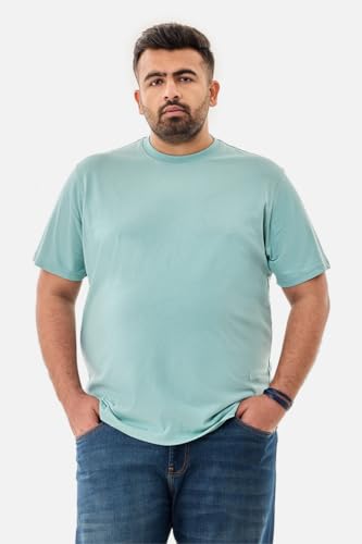 Image of SNITCH Men Polo Plus Size T-Shirt | Knitted Solid Polo with Contrast Tipped Collar & Logo Embroidery | 100% Cotton Breathable Lightweight Smart Casual Wear