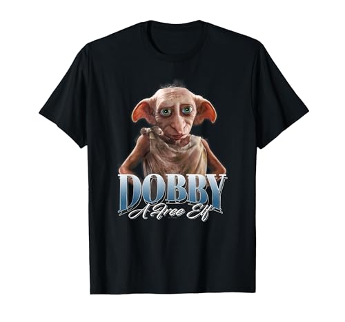 Harry Potter Dobby The Elf Homage T-Shirt, Men, Black, Medium