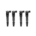 coil pack 4PCS Ignition Coils 129700-4510 Compatible with Honda CBR600 F4 1999-2000 F4i 2001-2006 CBR900RR CBR600RR CBR 600 600RR 900RR 30700-MEE-641