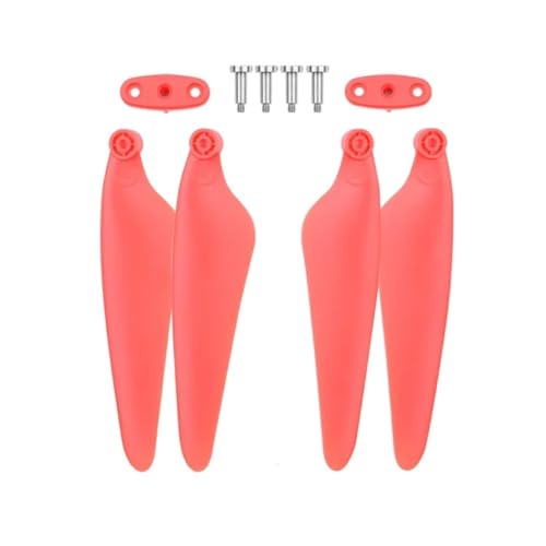Hélices pliantes pour drone Zino H117S et Zino 2, lot de 4 pales de remplacement rouges en PC