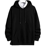 [J.STORE] パーカー スウェット シンプル カジュアル ゆったり おしゃれ プルオーバーパーカー アウトドア カッコイイ ユッタリ トレーニング カジュアルパーカー トレッキング韓国 防寒プルオーバー トップス ゆったりパーカー スウェットパーカー マウンテンパーカー オシャレ ルーズフィット 通勤 カッコいいパーカー スエットパーカー 長袖 プルオーバー 黒 メンズ 4A-J06-BKM