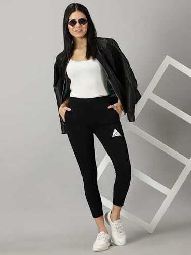Image of ANGAR Women Cotton Joggers Elastic Sweatpants with Pockets Athletic Training SportsTrack Pants for Girls