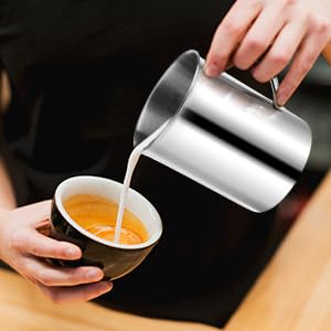 Measuring Cups F Fityle 2PCS 1000ml Verres Doseurs, Pot à Lait Inox Pour Mousser Le Cuillere Doseuse Measuring Cups F Fityle 2PCS 1000ml Verres Doseurs, Pot à Lait Inox Pour Mousser Le Cuillere Doseuse