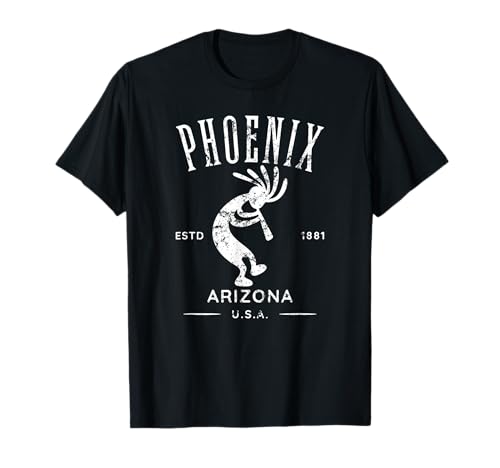 Phoenix Arizona Dancing Kokopelli - Diseño envejecido Camiseta