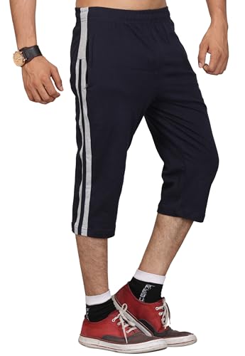 Image of VEGO Mens Cotton Three by Fourth, 3 /4, Capri, Three Quarter Plus Size