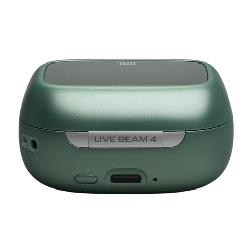 Image of JBL New Live Beam 4 TWS with Smart Charging Case, Hi-Res Audio, True Adaptive Noise Cancelling 2.0, 6-Mic Perfect Calls 2.0, Personi-Fi 3.0, BT 6.0, LE Audio,Auracast, Up to 48H Playtime, IP55, Green