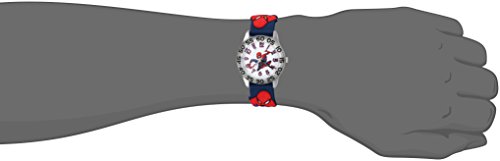 Image of Marvel Spiderman Watch for Kids - Spiderman Watch Boys - Spider-Man Watches for Boys 4-6 - Kids Toys - - Marvel Toddler - Teen - Red Bezel - Multicolor Nylon Strap
