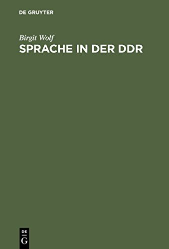Sprache in der DDR  Ein Worterbuch  Ein Wörterbuch