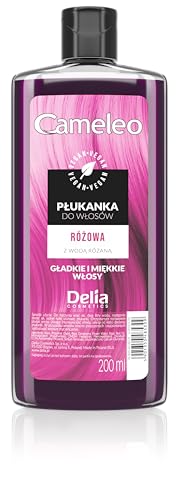 Cameleo - Rosa Haar-Toner mit Rosenwasser, KEIN Gelbstich, semi-permanente Haarfarbe - für blondes & graues Haar - Farbe & Pflege - parabenfrei | 200 ml Cameleo - Rosa Haar-Toner mit Rosenwasser, KEIN Gelbstich, semi-permanente Haarfarbe - für blondes & graues Haar - Farbe & Pflege - parabenfrei | 200 ml