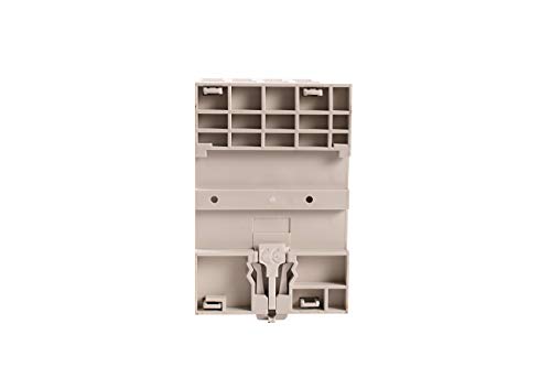 Electrodepot 60 Amp 4 Pole Normally Open Iec 400V Contactor (Silent Operation) – 110-120Vac Coil, Inductive 40A, Resistive 60A With Mounting Base For Din Rail #TOP3