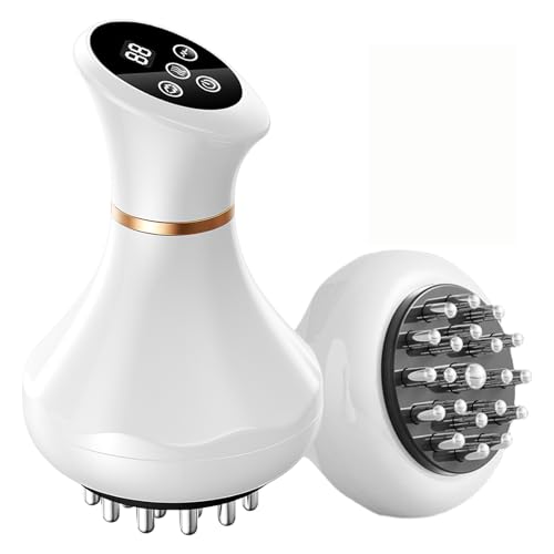 GDQ Lymphatic Drainage Massager & Anti Cellulite Massage Tool,Body Sculpting Machine,Helps Reduce Stretch Marks & Cellulite, Pain Relief Devices for Sciatica Nerve, Arms, Hip, Legs, Muscle (White)