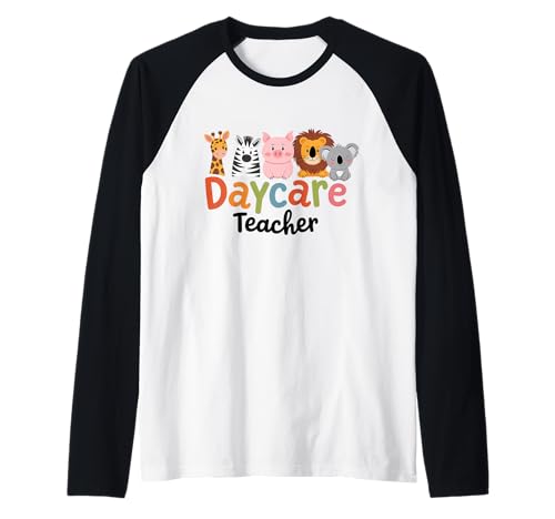Maestro de guardería Proveedor de guardería Cuidado infantil Guardería infantil Camiseta Manga Raglan