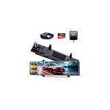 ドライブレコーダー ミラー型 前後カメラ 【4KHD画質&64GB SDカード】 12インチ ドラレコ タッチパネル式 伸縮フロントカメラ GPS搭載