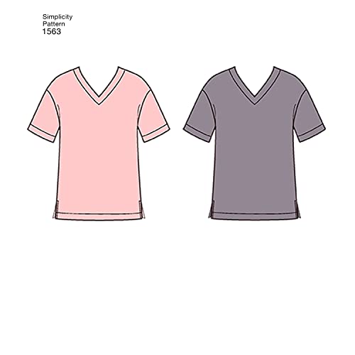 Image of Simplicity S1563 Family Pajama Sewing Pattern, Teens', Men's & Women's Sleepwear, Sizes XS-XL