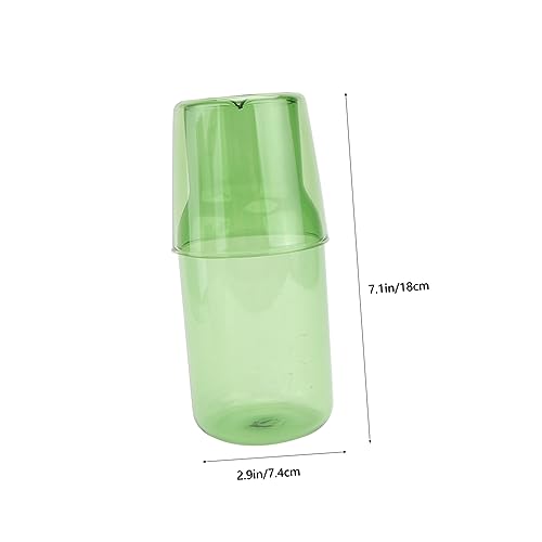 Set Unomor Green Cup con vaso y botella de vidrio miniatura 2