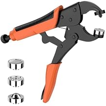 Heavy Duty Snap Fastener Tool Kit Canvas Snap Kit & Boat Covers One-Hand Press Snap Installation Pliers for RV, Camper, Awnings, Tarps & Heavy Fabric Repair