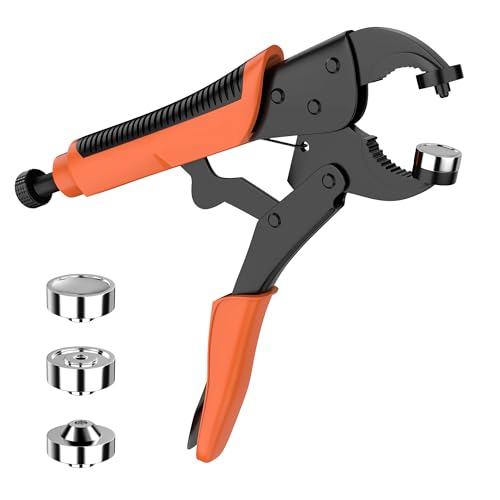 Heavy Duty Snap Fastener Tool Canvas Snap Kit Tool Suitable for Rv Enthusiasts, Boat Owners, DIY Enthusiasts, Used in Boat Cover Installation, Camper, Rv, Sun Room, DIY Handicraft, Etc.