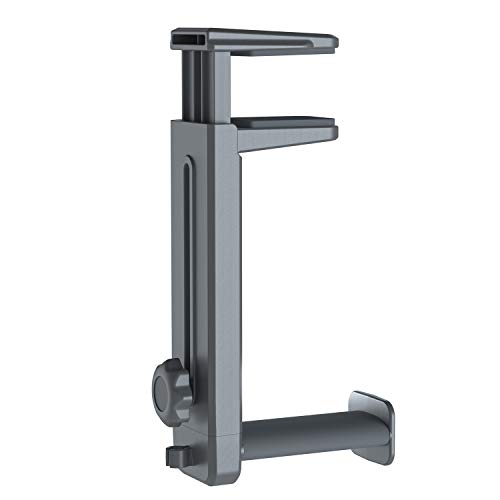 E-Sports Headphone Stand| Versatile Gray Headsets Hook Hanger&Stand 2 in 1 with Adjustable-Height|