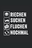  Riechen Suchen Fluchen Nochmal: Mantrailing Notizbuch für Hundeliebhaber und Hundebesitzer - Erfasse Notizen für den Hundesport und Rettungshundearbeit.