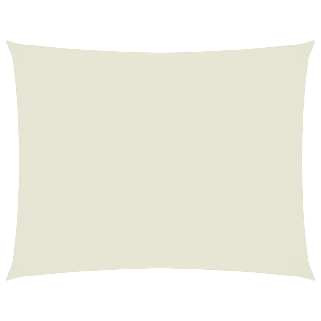 Toile ombrage imperméable haut de gamme 6x8 m crème en tissu Oxford durable