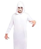 PARTILANDIA 2010 S.L. Disfraz de Túnica Negra Rojo para Hobre Uniforme con capucha para Halloween Cosplay (Rojo, XL)