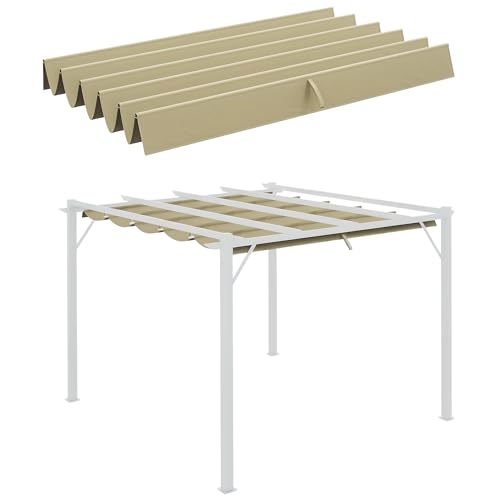 Outsunny Toldo retráctil para pérgola