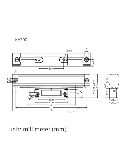 Escala Lineal KA300 0.005 mm 870-1020 mm TTL miniatura 2