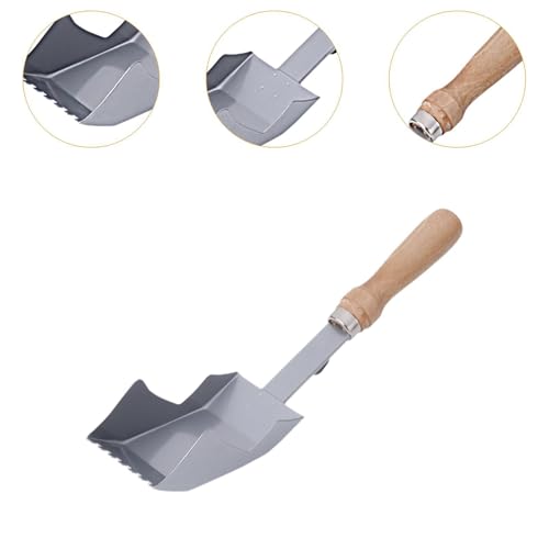 MYCENSE Concrete Trowel Scooper Carbon Steel Bricklaying Bowl Cement Bucket Scoop for DIY Projects Stucco Mortar Drywall Plaster, L - Image 2