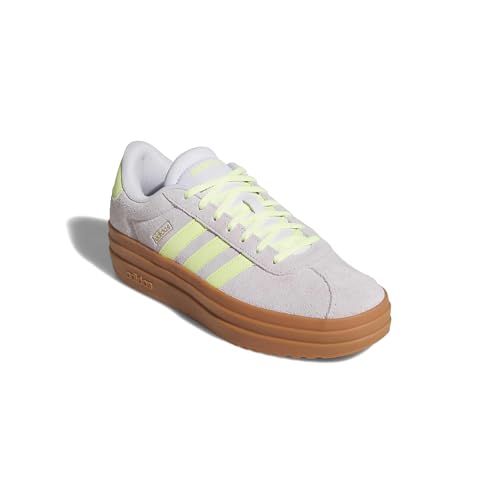Image of adidas Womens Vl Court Bold Lace Up Sneakers Shoes Casual - Pink