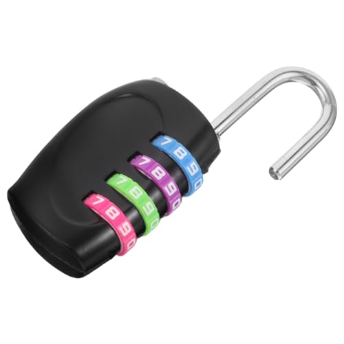 Alipis Sturdy Zinc Alloy Outdoor Combination Padlock 4- Sports Security Lock for Gym Gate Hasp File Cabinet