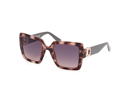 Guess Gu0010105B55 Womens Uv Protected Injected Sunglasses Occhiali, Nero Brillante, 140/23/48,5 Donna