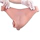 Youxclian Silikon Strap On Dildo Umschnalldildo Panties Realistischer Dildos Tragbarer HöSchen Sexy Hohler Strap-On mit Echten Venen und Prallen Hoden Penis Umschnallpenis Sex Spielzeug für Männer