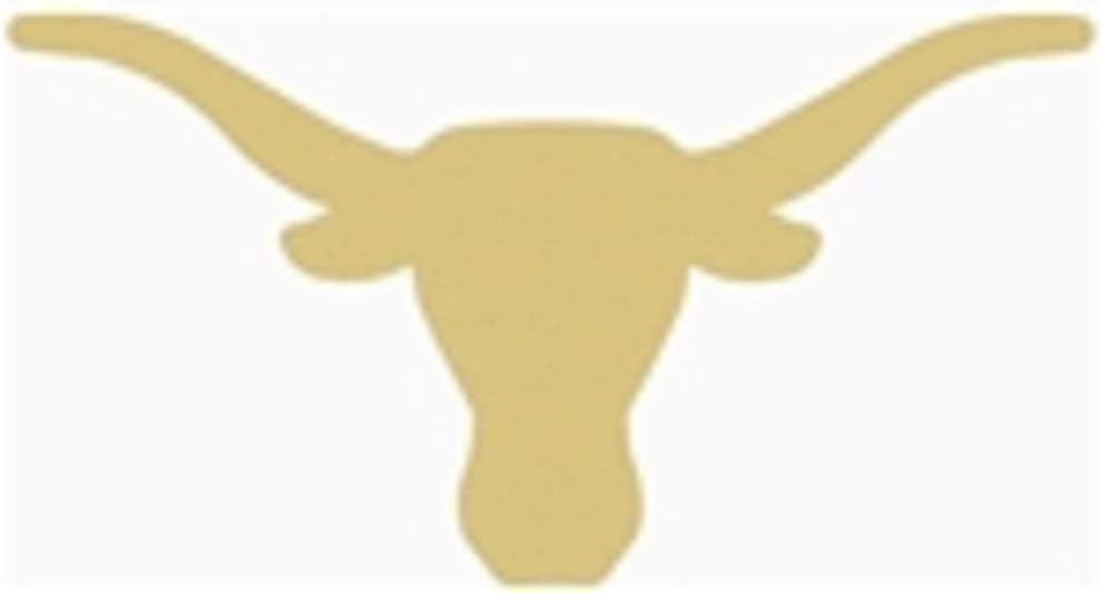 Longhorn Cutout Unfinished Wood Texas Cattle Ranch Steer Cow Horns MDF Shape Canvas Style 1 (12)