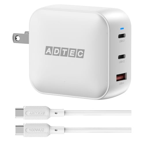 AhebN 100W PD[d 3|[g(USB-C2+USB-A) Apple MacBook Air Pro^iPhone17 Air Pro^Google Pixel10 ProȂǍŐVm[gPCX}zΉ \tg VRP[ui100Wt
