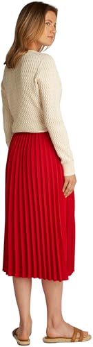 Tommy Hilfiger Blusa Mujer Soft Viscose con Cuello de Pico, Marfil (Ivory Petal), 36