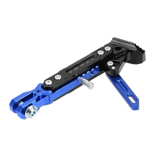 バイク用サイドスタンド バイク自転車調節可能なフットサイドスタンドオートバイキックスタンドキックベットサポート駐車オートバイアクセサリー