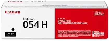 Canon Genuine Toner, Cartridge 054 Black, High Capacity (3028C001) 1 Pack, for Canon Color imageCLASS MF641Cdw, MF642Cdw, MF644Cdw, LBP622Cdw Laser Printers