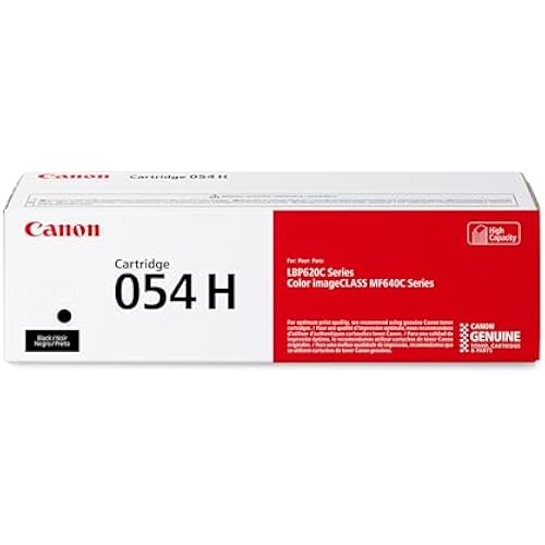 Canon Genuine 054 Black Toner Cartridge High Capacity Compatible with LBP622Cdw, LBP623Cdw, MF641Cdw, MF642Cdw, MF644Cdw