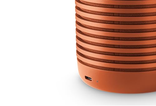 Image of Bang & Olufsen Beosound Explore - Wireless Portable Outdoor Bluetooth Speaker, IP 67 Dustproof and Waterproof, Bonfire Orange