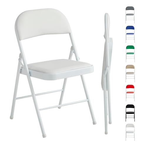 mcc direct 1 Stück Klappstuhl, Kunstleder Klappstuhl mit...