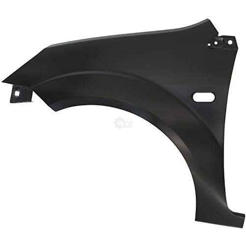 Diederichs Kotflügel vorne links für Ford Fiesta 5 V JH JD Bj. 11.01-03.10 mit Blinkerloch, Schwarz, Legierter Stahl, Auto, Fahrerseite