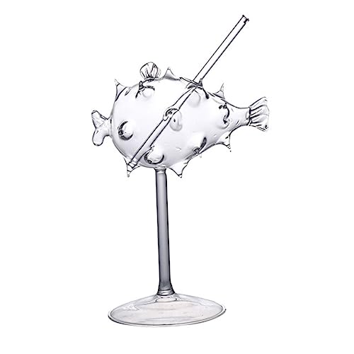 Ipetboom Copas De Cóctel Cáliz Forma De Globo, Vidrio Transparente Resistente, Diseño Original, para Fiestas y Decoración del Hogar, Set Individual Versátil