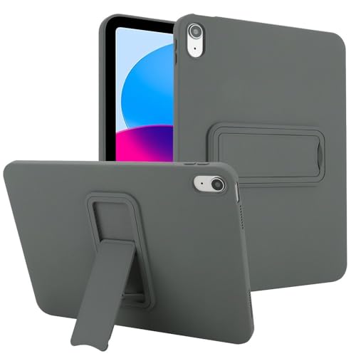 Coque iPad 6eme generation 9.7 2018 silicone rigide support protection gris